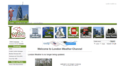 Desktop Screenshot of london-weather.eu